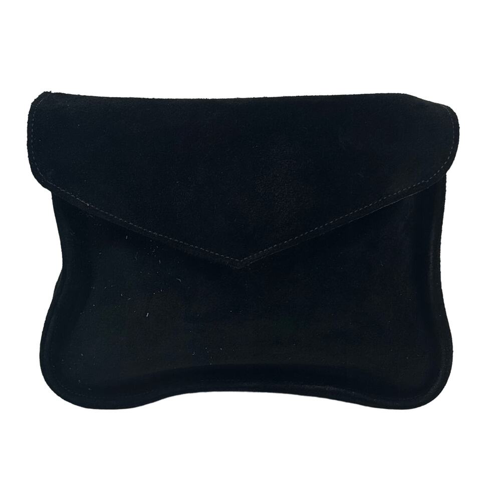 Kathrine Baumann Beverly Hills Black Suede Pouch Bag For Minaudiere Cover